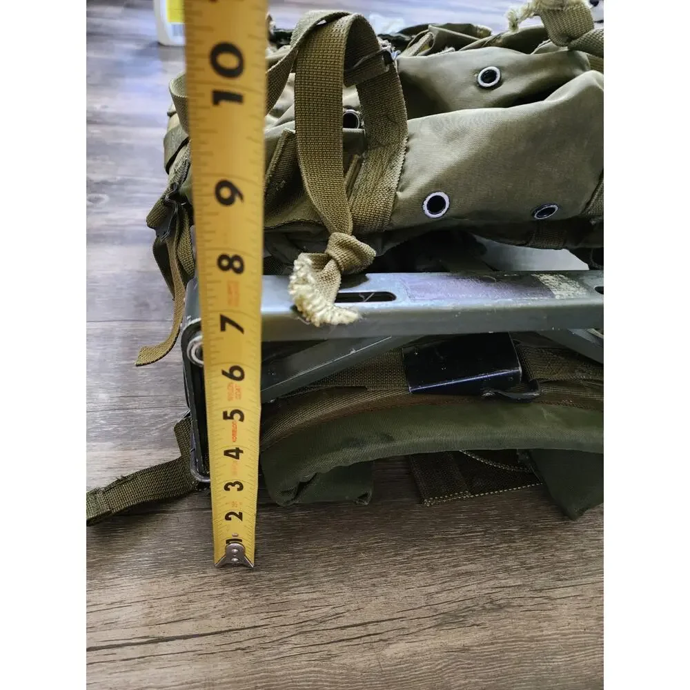 Vintage US Army Field Pack Combat LC-1 Medium Alice Backpack Metal Frame & Strap